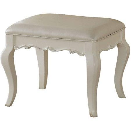 Acme Edalene Vanity Bench in Pearl White 30519 - Ornate Home