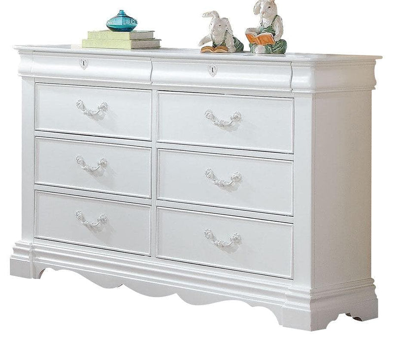 ACME Estrella Youth Dresser in White 30245 - Ornate Home