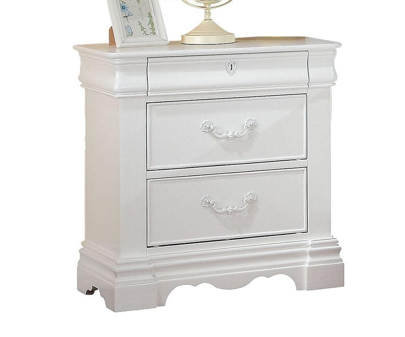 ACME Estrella Youth Nightstand in White 30243 - Ornate Home