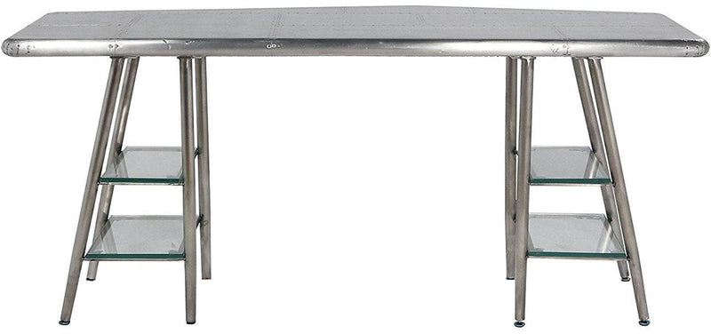 Acme Furniture Brancaster Desk in Aluminum 92790 - Ornate Home