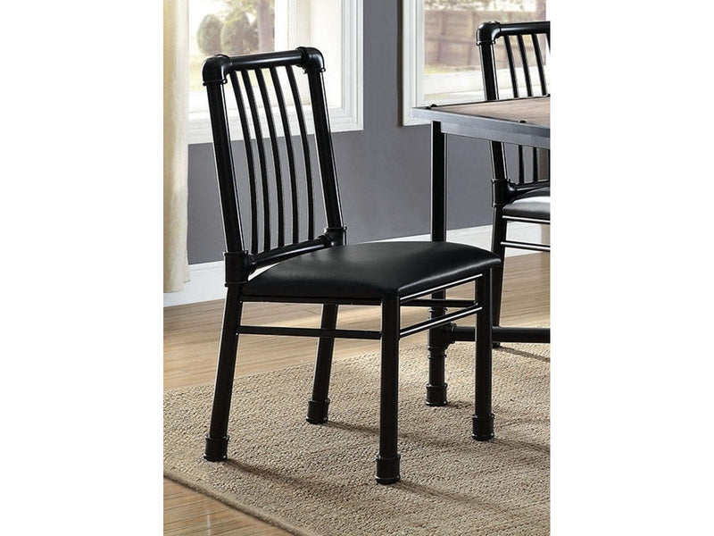 Acme Furniture Caitlin Side Chair in Black (Set of 2) 72037 - Ornate Home