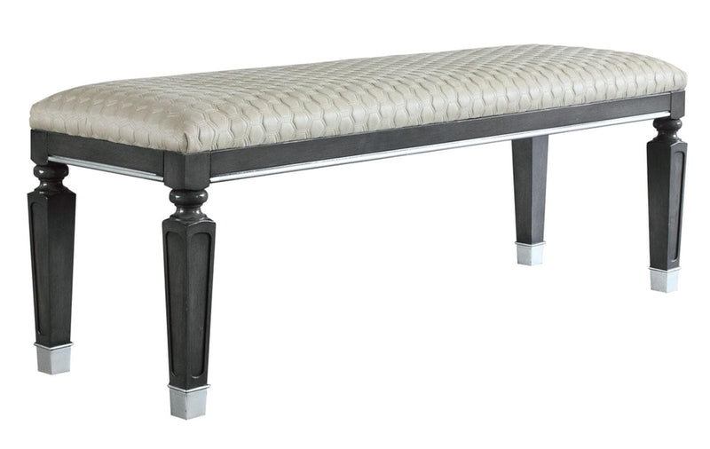 Acme Furniture House Beatrice Bench in Light Gray 28817 - Ornate Home