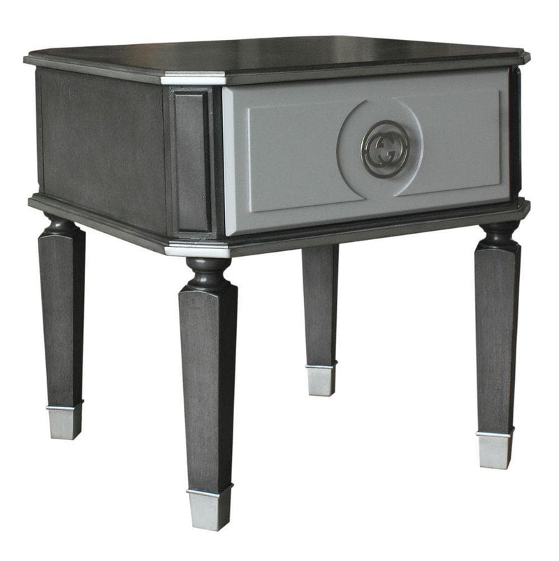 Acme Furniture House Beatrice End Table in Charcoal 88817 - Ornate Home