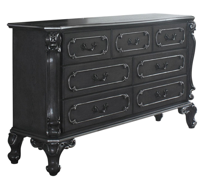 Acme Furniture House Delphine 7-Drawer Dresser in Charcoal 28835 - Ornate Home