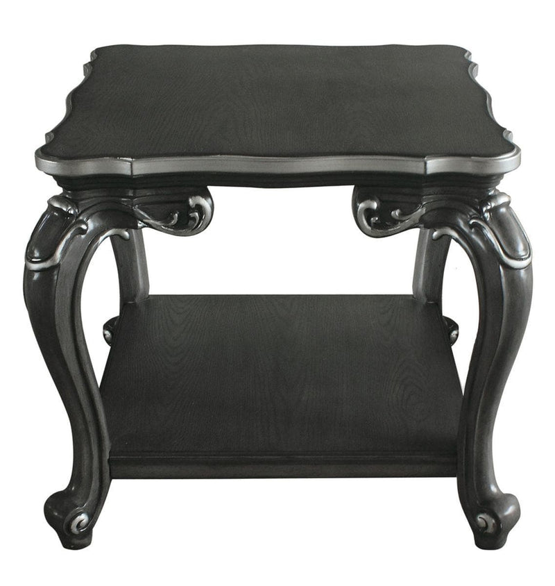 Acme Furniture House Delphine End Table in Charcoal 88832 - Ornate Home