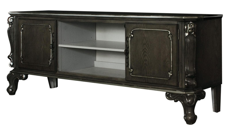 Acme Furniture House Delphine TV Stand in Charcoal 91988 - Ornate Home