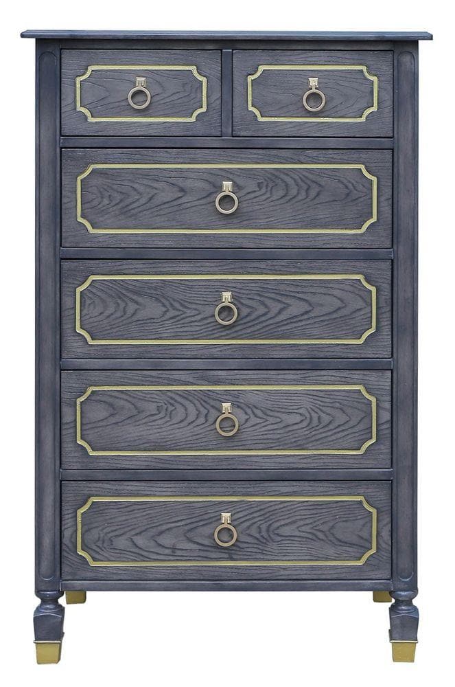 Acme Furniture House Marchese 6-Drawer Chest in Tobacco 28906 - Ornate Home