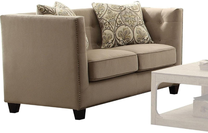 Acme Furniture Juliana Loveseat in Beige 53586 - Ornate Home