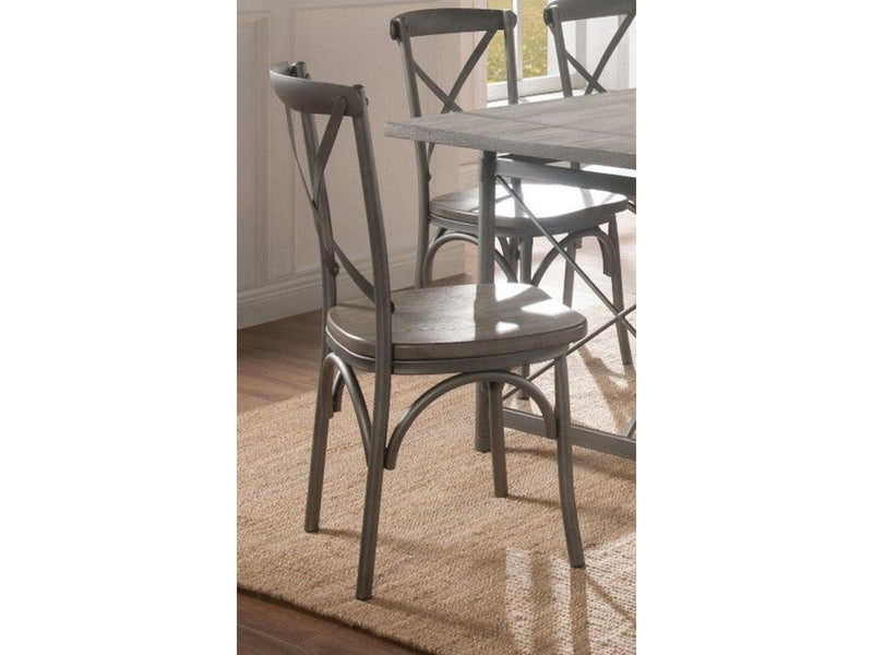 Acme Furniture Kaelyn II Side Chair in Gray Oak and Sandy Gray (Set of 2) 60122 - Ornate Home