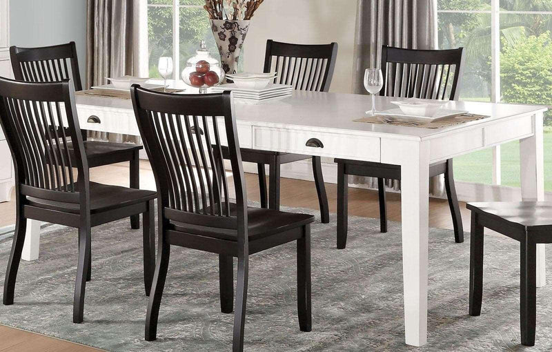 Acme Furniture Renske Rectangular Dining Table in Antique White 71850 - Ornate Home