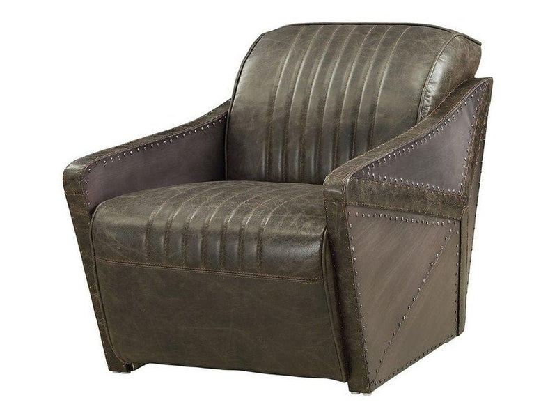 Acme Furniture Tula Chair in Distress Espresso 52437 - Ornate Home