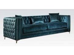 Acme Gillian Sofa in Dark Teal Velvet 52790 - Ornate Home