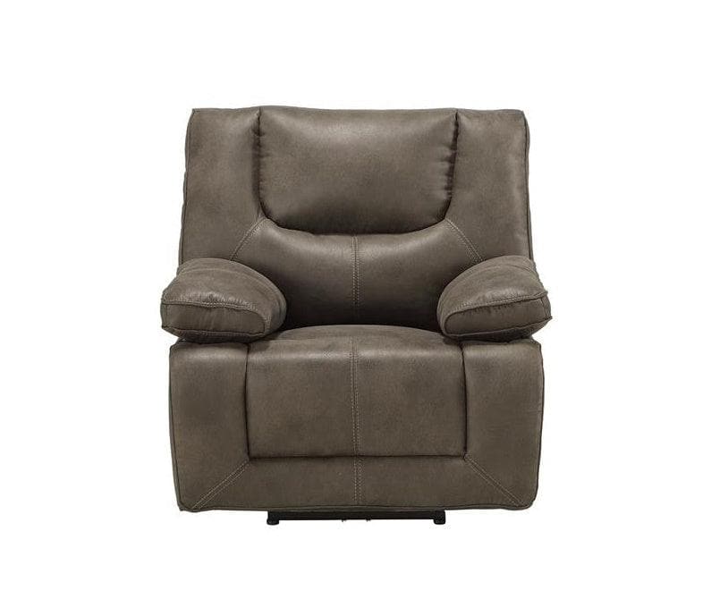 Acme Harumi Power Motion Recliner in Gray Leather-Aire 54897 - Ornate Home