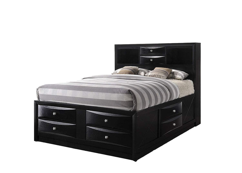 Ireland Full Storage Bed in Black 21620F - Ornate Home