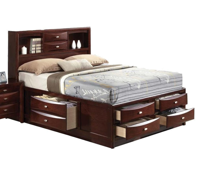 Acme Ireland Full Storage Bed in Brown 21590F - Ornate Home