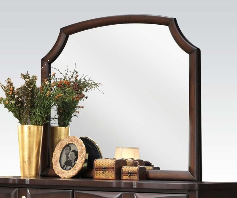 Acme Lancaster Landscape Mirror in Espresso 24574 - Ornate Home