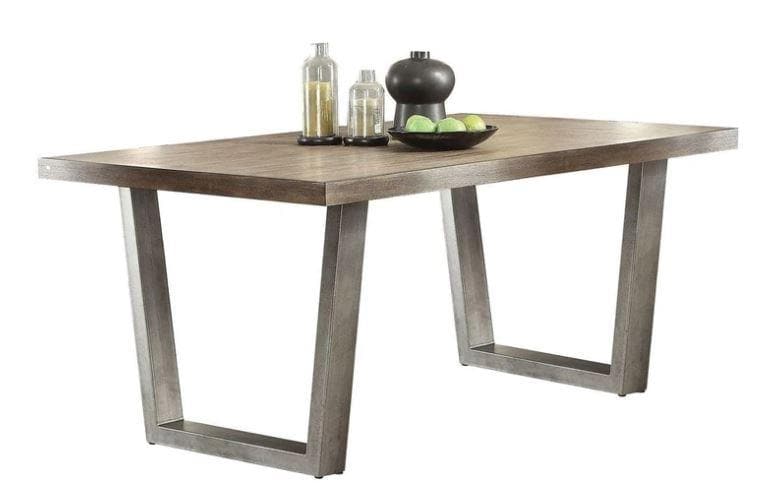 Acme Lazarus Dining Table in Gray 73110 - Ornate Home