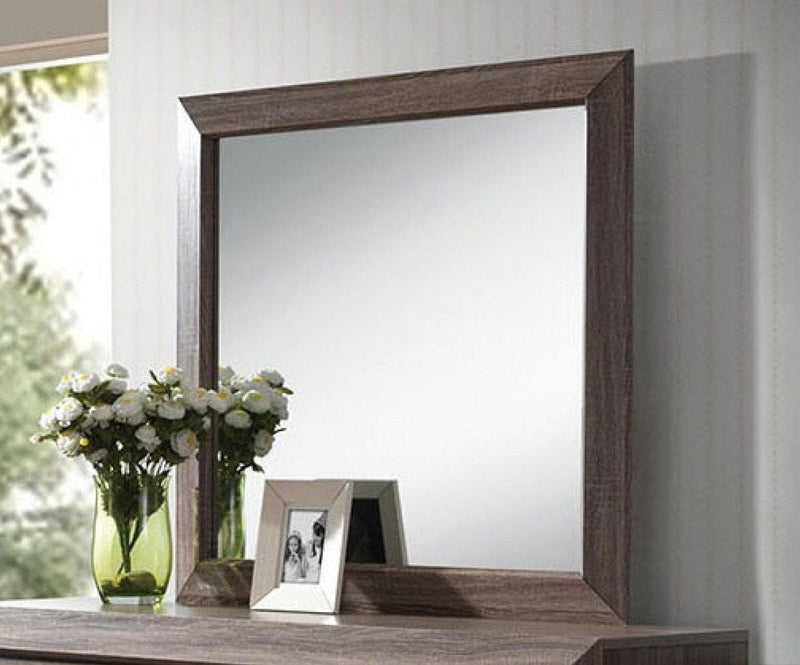 Acme Lyndon Landscape Mirror in Weathered Gray Grain 26024 - Ornate Home