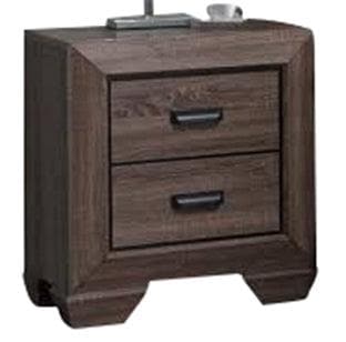 Lyndon Nightstand in Weathered Gray Grain 26023 - Ornate Home