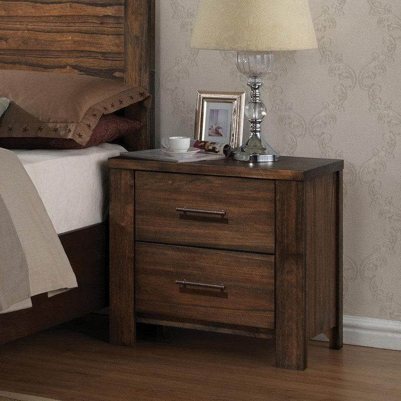 Merrilee 2-Drawer Nightstand in Oak 21683 - Ornate Home