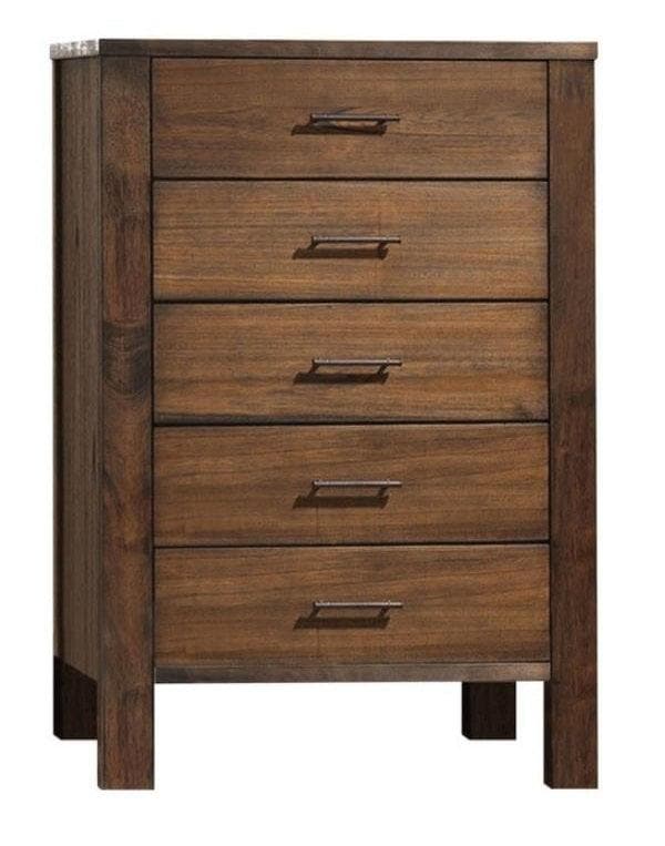 Merrilee 5-Drawer Chest in Oak 21686 - Ornate Home