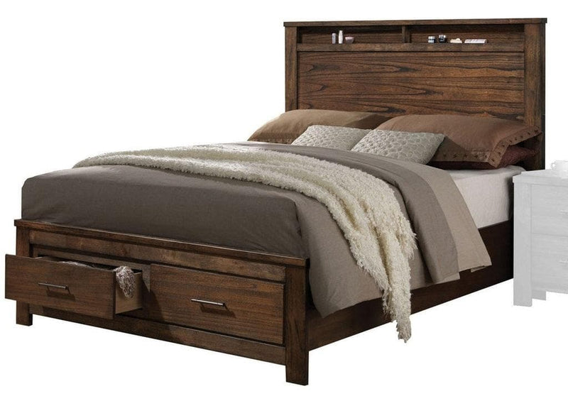 Acme Merrilee King Storage Bed in Oak 21677EK - Ornate Home