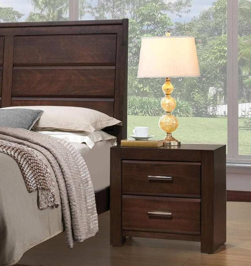 Oberreit 2 Drawer Nightstand in Walnut 25793 - Ornate Home