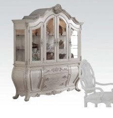 Acme Ragenardus Hutch and Buffet in Antique White 61284 - Ornate Home