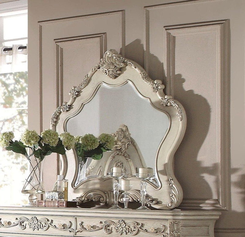 Acme Ragenardus Mirror in Antique White 27014 - Ornate Home