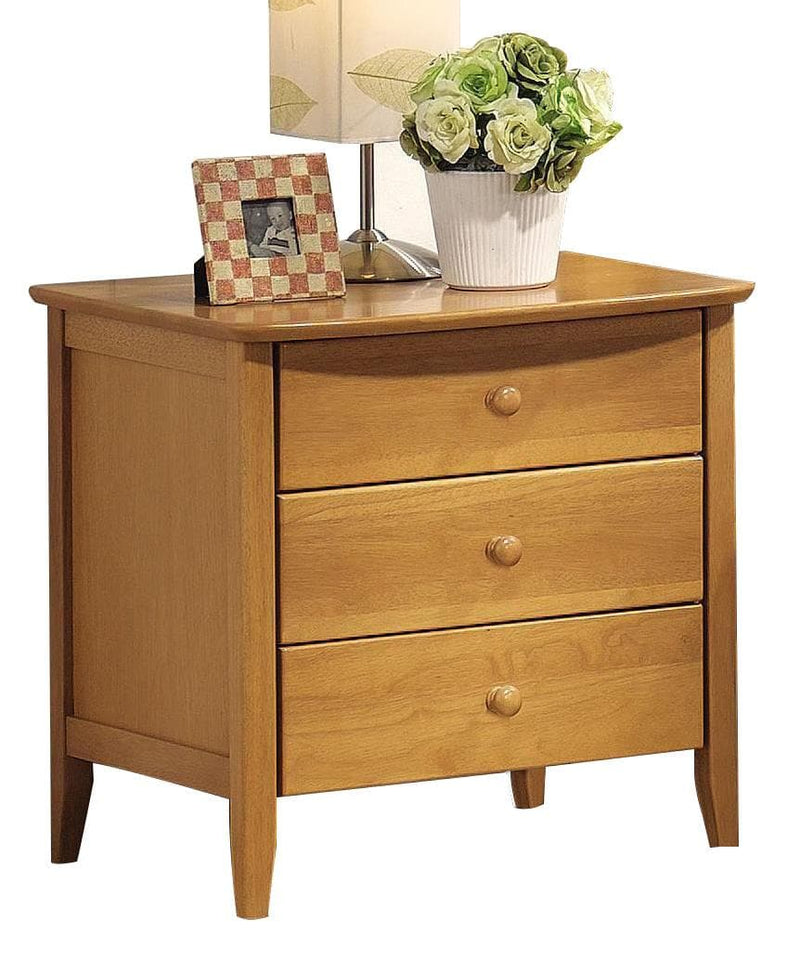 Acme San Marino Youth 3-Drawer Nightstand in Maple 08948 - Ornate Home