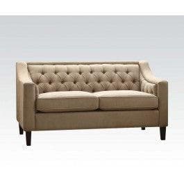 Acme Suzanne Loveseat in Beige Fabric 54011 - Ornate Home