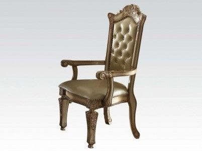 Acme Vendome Arm Chair (Set of 2) in Gold Patina 63004 - Ornate Home