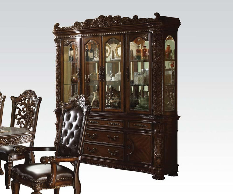 Acme Vendome Cherry Finish Buffet and Hutch 60006 - Ornate Home