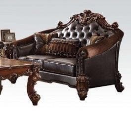 Acme Vendome Loveseat in Cherry 53131 - Ornate Home