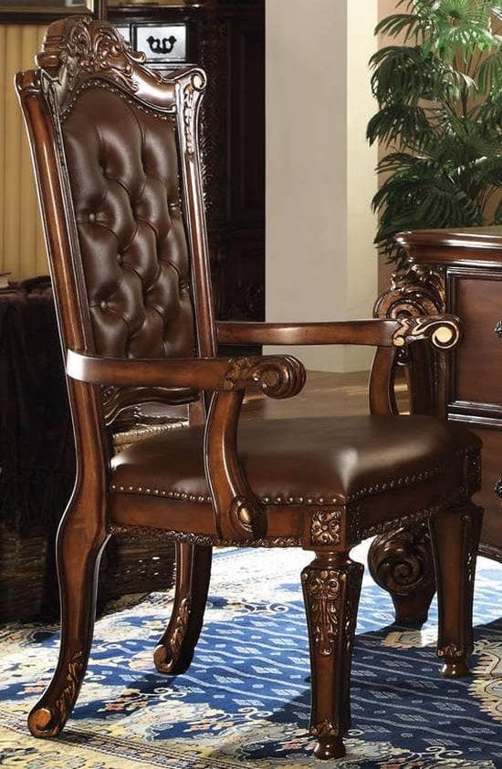 Acme Vendome Office Arm Chair in Cherry 92126 - Ornate Home