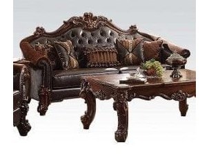 Acme Vendome Sofa in Cherry 53130 - Ornate Home