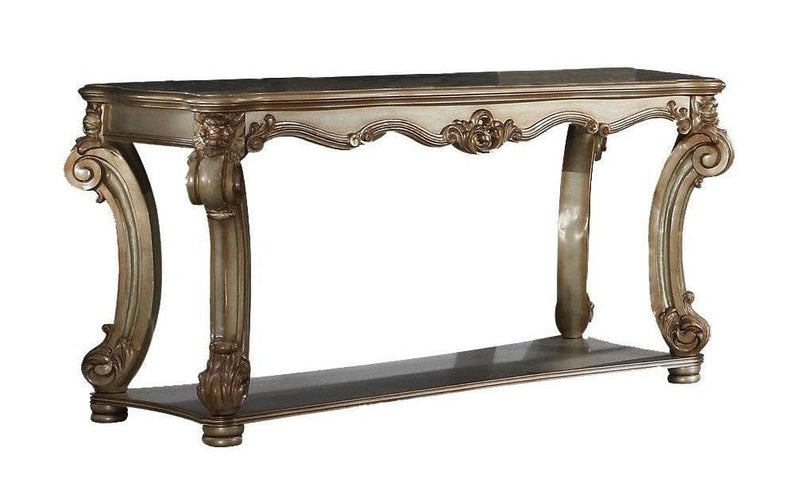 Acme Vendome Sofa Table in Gold Patina 83002 - Ornate Home