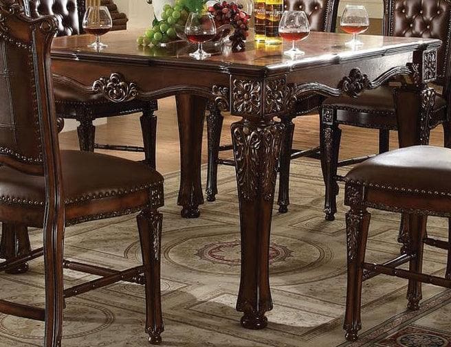 Acme Vendome Square Counter Height Table in Cherry 62025 CLOSEOUT - Ornate Home