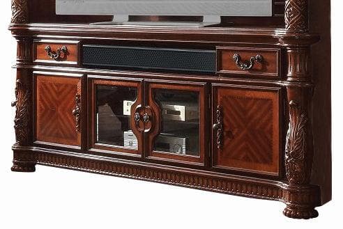 Acme Vendome TV Console in Cherry 91318 - Ornate Home