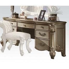 Acme Vendome Vanity Desk in Gold Patina 23007 - Ornate Home