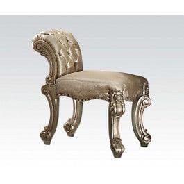 Acme Vendome Vanity Stool Gold Patina 23008 - Ornate Home