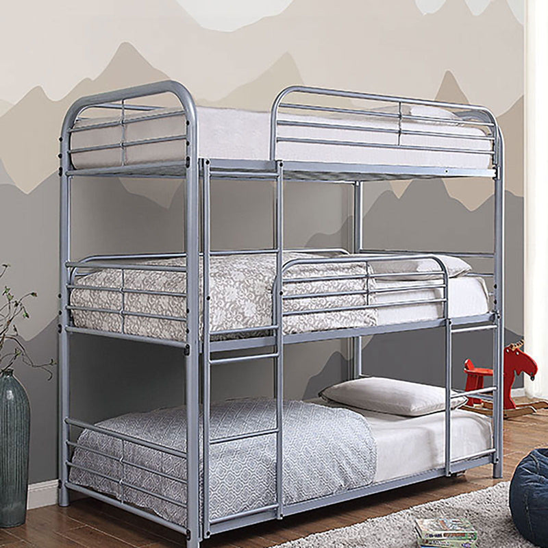 Opal Silver Triple Twin Bunk Bed