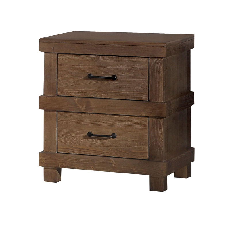 Adams Antique Oak Nightstand - Ornate Home