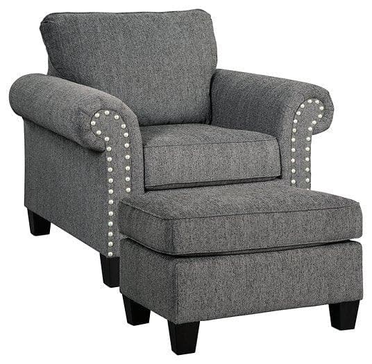 Agleno Chair & Ottoman Set - Ornate Home