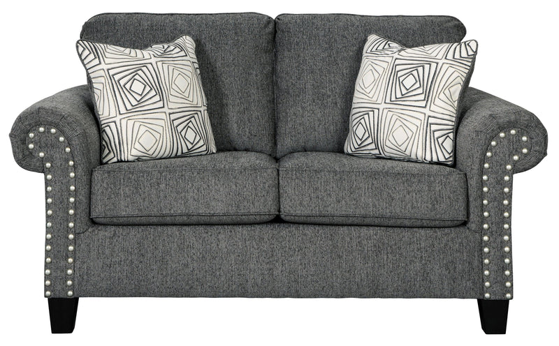 [SOFT OPENING DEAL] Agleno - Charcoal - Loveseat - Ornate Home