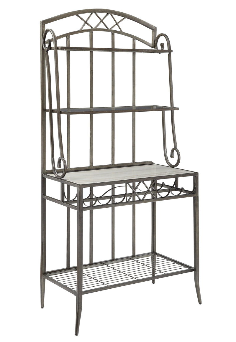 Aldric Faux Marble & Antique Baker's Rack - Ornate Home