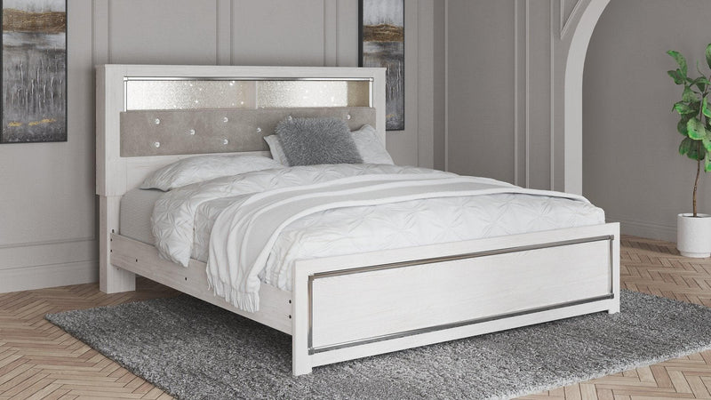 Altyra King Panel Bookcase Bed - Ornate Home