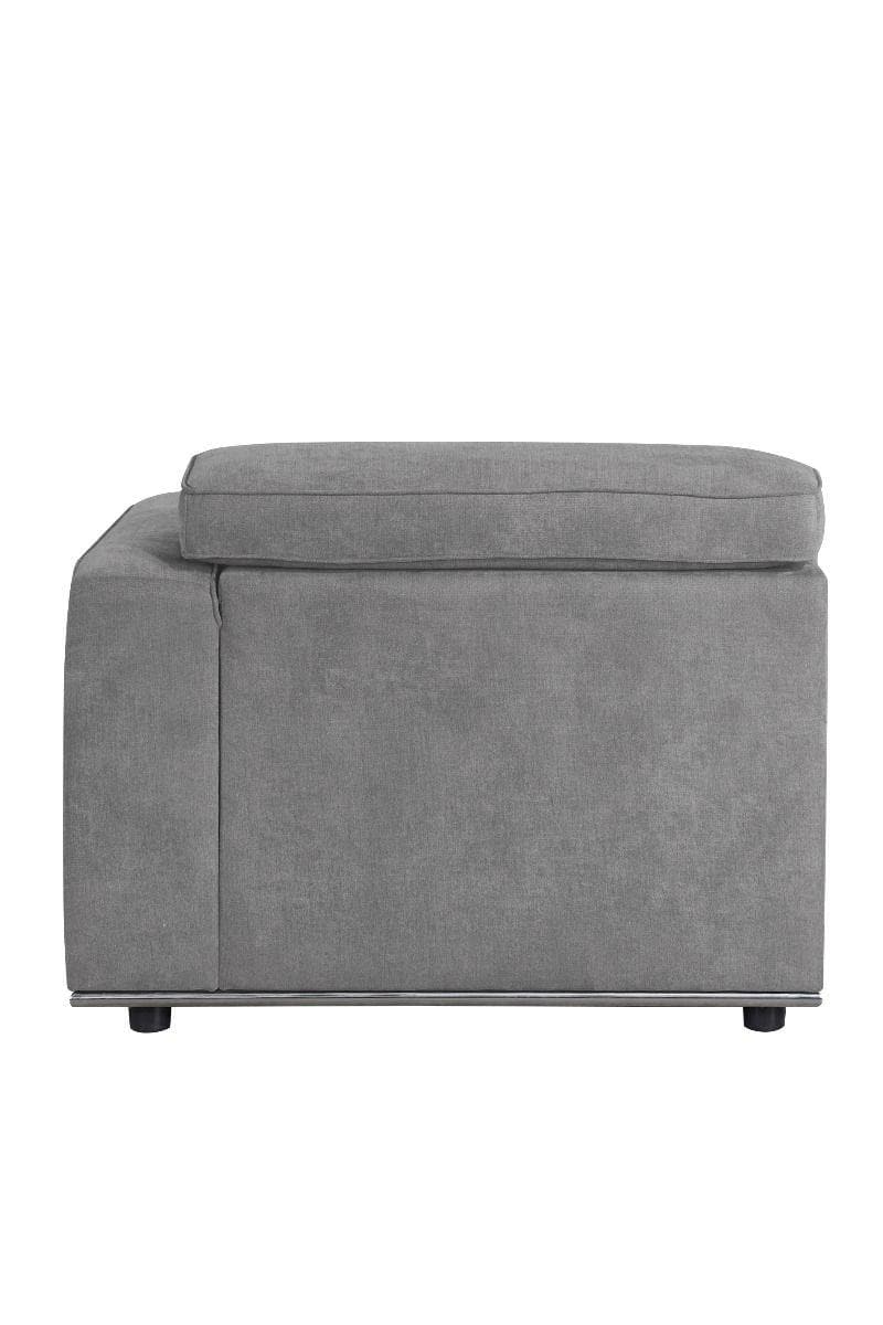 Alwin - Dark Gray - 2pc L Shape Sectional Sofa - Ornate Home