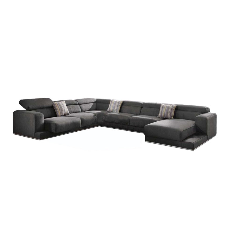 Alwin - Dark Gray - 4pc Sectional Sofa - Ornate Home