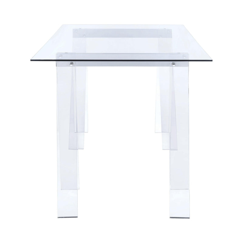 Amaturo - Clear Acrylic - Writing Desk - Ornate Home